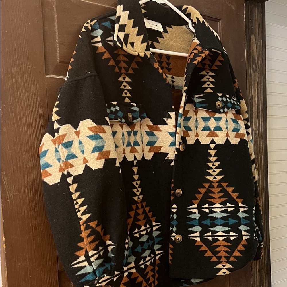 Geometric Patterned Jacket - image 1